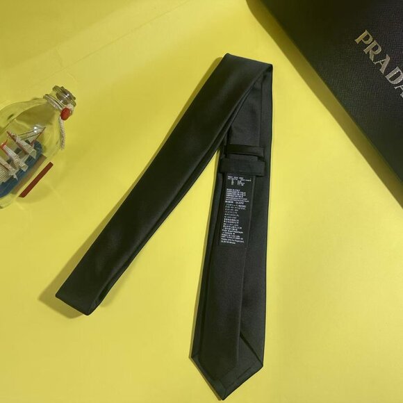 Prada Black Satin Tie - Picture 3 of 6